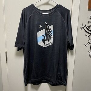Men's Fanatics XL MNUFC Minnesota United FC Loons Grey Atheltic T-shirt